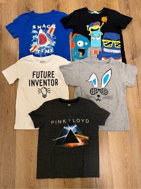 Pink Floyd Kids & Other Graphic Tees Short Sleeve Shirts T-Shirts Lot Size 6